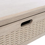 SAFAVIEH Home Collection Landers Greige 3-Drawer Console Table CNS5711D