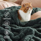 Bedsure GentleSoft King Size Blanket for Bed - Super Soft Cozy Blankets for Women Men Girls, Large Fuzzy Fleece Throw for Bedroom Decor, Mallard Green,108x90 Inches
