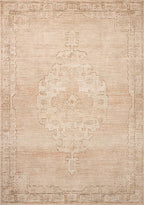 Loloi Chris Loves Julia Palma Collection PLM-02 Spice/Natural 2'-7" x 10'-0" Runner Rug Vintage Style Boho Living Room Bedroom Carpet