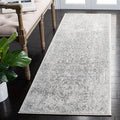 SAFAVIEH Evoke Collection Runner Rug - 2'2" x 13', Ivory & Grey, Distressed Design, Non-Shedding & Easy to Clean, Ideal for Foyer, Bedroom, Kitchen, Hallway (EVK256F)