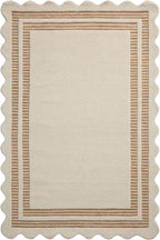 Loloi Chris Loves Julia Scottie Collection SCO-01 Ivory/Rust 5'-0" x 7'-6", .87" Pile Height, Area Rug
