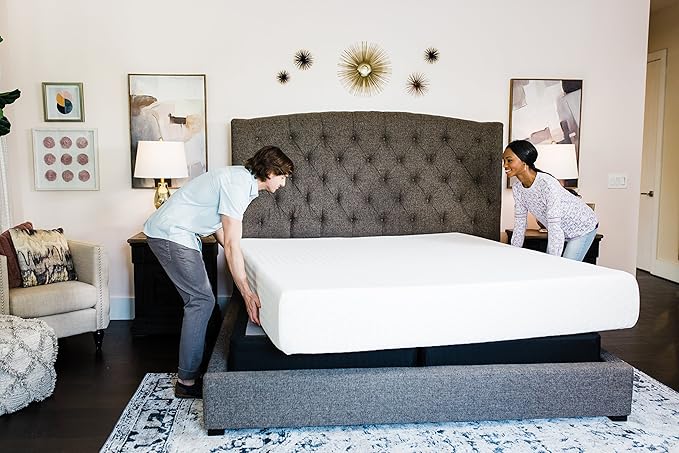 Signature Design by Ashley Chime Memory Foam 12" California King Mattress with Thick Memory and Support Foam for Pressure Relief, Fiberglass Free, Mattress In A Box