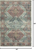Loloi II Skye Collection SKY-06 Apricot/Mist 3'-6" x 5'-6" Accent Rug