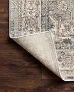 Loloi Teagan Collection TEA-04 Sky/Natural 5'-3" x 7'-6" Area Rug, Large, Soft Neutral Rug, High-Traffic for Living Room, Bedroom, Home Office, Dining Area
