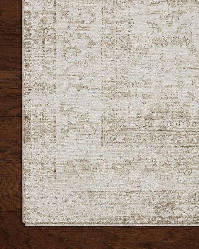 Loloi Amber Lewis Honora Collection HON-01 Ivory/Natural 2'-7" x 8'-0" Runner Rug