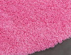 Unique Loom Solid Shag Collection Area Rug (8' Round, Taffy Pink)
