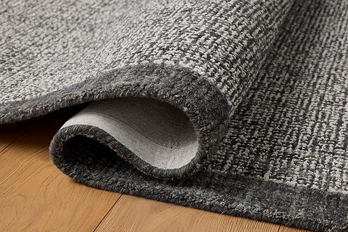 Loloi Magnolia Home by Joanna Gaines Henley Collection HNY-01 Ivory/Charcoal 2'-3" x 3'-9" Accent Rug