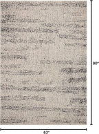 Loloi Darby Collection DAR-02 Oatmeal/Charcoal 5'-3" x 7'-6" Area Rug