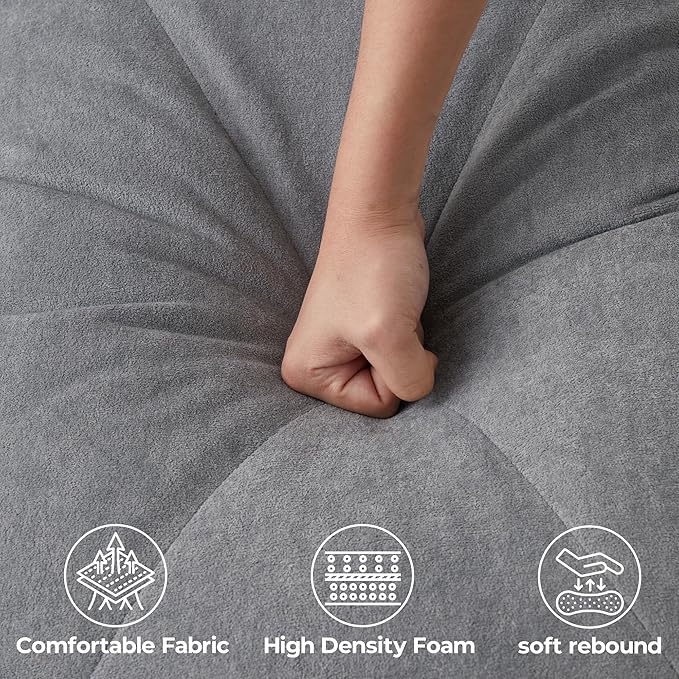 LIKIMIO Loveseat Sofa 79in, 3 Seater Couch, Modern Cloud Sofa with 23in Deep Seat with Armrest, Back Support, Easy Assembly Oversized Loveseat for Living Room, Bedroom, Office