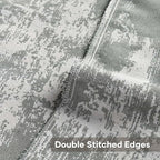 FUTEI Dark Green White Decorative Throw Pillow Covers 26x26 Inch Set of 2,Soft Faux Cashmere Jacquard - Textured & Cozy Euro Pillow Shams,Modern Home Decor for Couch Bed Living Room