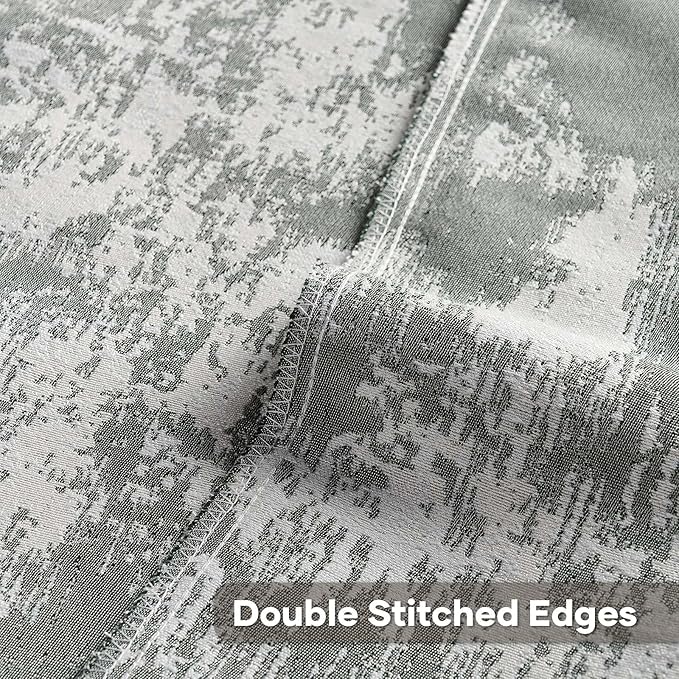 FUTEI Dark Green White Decorative Throw Pillow Covers 18x18 Inch Set of 2,Soft Faux Cashmere Jacquard - Textured & Cozy Cushion Case,Modern Home Decor for Couch Bed Living Room