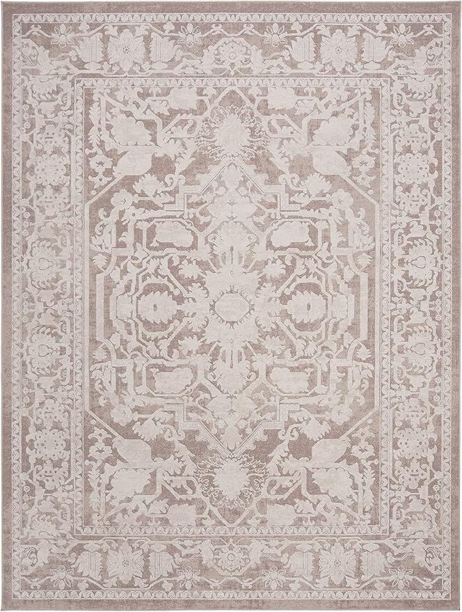 SAFAVIEH Area Rug 11x15 - Reflection Collection - Large - Beige & Cream, Non-Shedding & Easy Cleaning, Ideal for Living Room, Bedroom, Dining Space (RFT665A)
