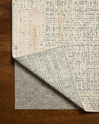 Loloi Amber Lewis Bexley Collection BEX-03 Natural/Slate 11'-6" x 15' Area Rug Neutral, Textured, Living, Bedroom, Dining, Carpet