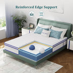 Full Size Mattress 12 Inch, Rest Only Full Mattress in a Box, Medium Firm for Pressure Relief, Memory Foam & Individually Wrapped Coils Pocket Spring for Motion Isolation