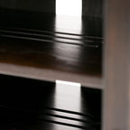 SIMPLIHOME Amherst 54-inch Wide Solid Wood TV Stand in Hickory Brown, Transitional-Style Media Console for Living Room with Adjustable Shelves and Cable Management