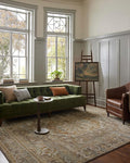 Loloi Magnolia Home by Joanna Gaines Mona Collection MOA-01 BARK/Sunrise 5' x 7'-8" Area Rug