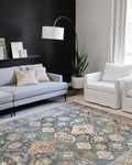 Loloi II Skye Collection SKY-10 Sea/Rust 2'-3" x 3'-9" Accent Rug