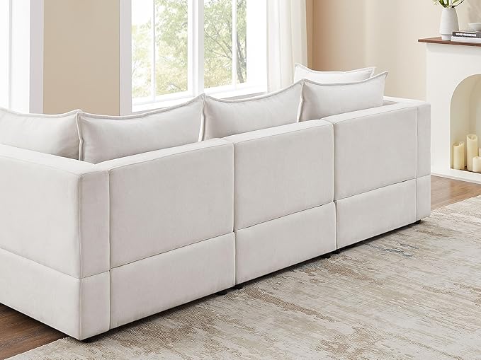 VANOMi Modular Sectional Sofa, 8 Seater Sleeper Sectional Sofa Modular Sectional Couch for Living Room, Sofa Bed-L