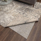 Mohawk Home 10' x 14' Non Slip Grip Rug Pad 3/8" Thick Dual Surface Felt Cushion + Rubber Gripper - Safe for All Floors