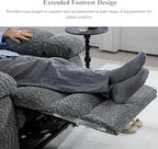 Big Man 500 lbs Power Lift Recliner for Big & Tall Elderly Adults 28 Inch Wide Seat, Lay Flat Lift Recliner Chair with Extended Footrest, Heat Massage, USB Type-C, Flip Arm Storage & Cup Holders