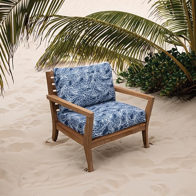 Tommy Bahama Deep Seating Lounge Cushion, 23" X 24" X 4", Pacific Zaffre