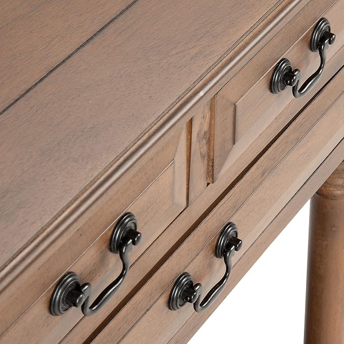 SAFAVIEH Home Collection Primrose Brown 3-Drawer Console Table