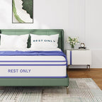 Twin Mattress 12 Inch, Rest Only Twin Size Hybrid Mattress in a Box with Pocket Spring, Medium Firm, Motion Isolation and Pressure Relieving, for Kid's Room