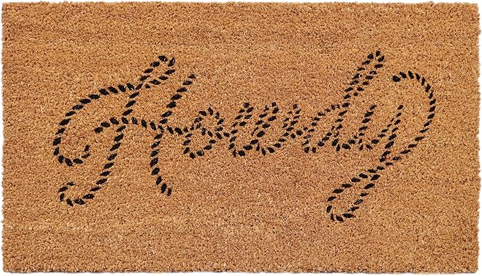 KAF Home New Coir Doormat, Heavy-Duty, Weather Resistant
