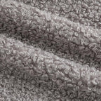 Pack of 2 Curly Teddy Wool Faux Fur Throw Pillow Covers Fuzzy Accent Soft Sherpa Pillowcases Sheepskin Fleece Decorative Cushion Case for Sofa Couch Living Room 24x24 Inch Light Grey