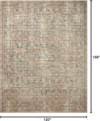 Loloi Angela Rose Aubrey Collection AUB-01 Navy/Multi 10'-0" x 14'-0", .19" Pile Height, Area Rug