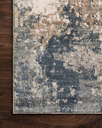 Loloi Teagan Collection TEA-06 Sand/Mist 9'-9" x 13'-6" Area Rug, Large, Soft Neutral Rug, High-Traffic for Living Room, Bedroom, Home Office, Dining Area