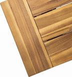 Christopher Knight Home Carlisle Outdoor Acacia Wood and Rustic Metal Bench, Sandblast Finish / Rustic Metal 14. 75 x 63 x 17. 50 inches