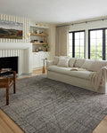 Loloi Kamala Collection KAM-06 Charcoal/Ivory 2'-7" x 10'-0" Runner Rug