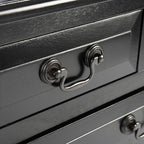 SAFAVIEH Home Collection Primrose Black 3-Drawer Console Table