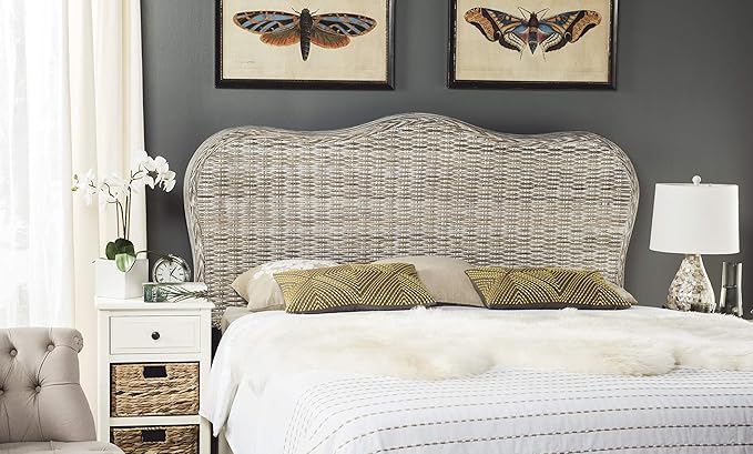 Safavieh Home Collection Imelda White Washed Headboard (Queen)