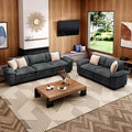 L-Shaped Cloud Modular Sofa Set with Chaise Lounge, 5-Piece Sectional & Deep Seat, Plush Chenille w/Removable Arms for Living Room - Cyan