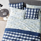Eddie Bauer - Full Sheets, Cotton Flannel Bedding Set, Brushed For Extra Softness, Cozy Home Decor (Skating Penguin, Full)