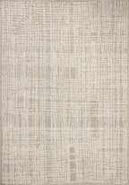 Loloi Amber Lewis Bexley Collection BEX-07 Natural/Dove 4'-0" x 6'-0" Accent Rug Neutral, Textured, Living, Bedroom, Dining, Carpet