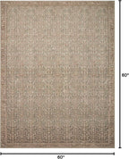Loloi Angela Rose Aubrey Collection AUB-04 Sage/Bark 5'-0" x 5'-0", .19" Pile Height, Round Area Rug