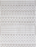 Livabliss Hapsburg Moroccan Shag Area Rug, 5'3" x 7'3", Light Gray