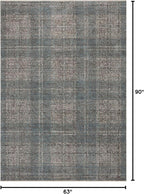Loloi Angela Rose Ember Collection EMB-09 Denim/Charcoal 5'-3" x 7'-6" Area Rug