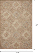 Loloi Varena Collection VAR-02 Berry/Multi 8'-6" x 11'-6" Area Rug