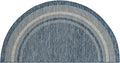 Unique Loom Outdoor Border Collection Area Rug - Soft Border (3' 1" x 6' 1" Hearth, Blue/ Ivory)