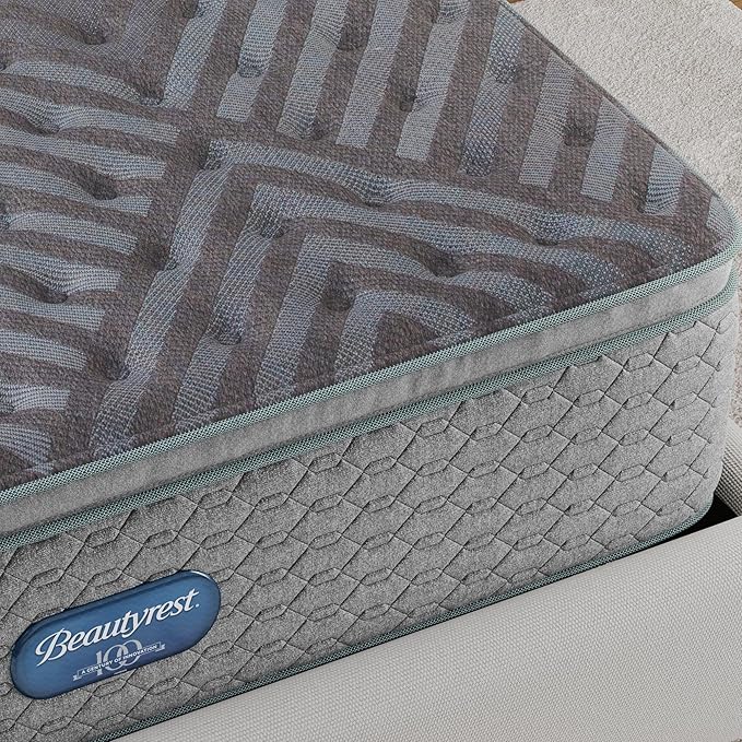 Beautyrest Days End Plush Pillow Top 14.75" Mattress - Full - Cooling Tech, Supportive Durable Pocketed Coils, Pressure Relief, Motion Separation; 100 Night Sleep Trial and 10 Year Warranty