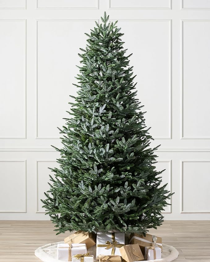 Balsam Hill European Silver Fir - Elegant Artificial Christmas Tree with True Needle Foliage Available Unlit or with LED Clear Lights, Unlit, 6'