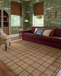 Loloi Chris Loves Julia Fletcher Collection FLE-01 Natural/Brown 3'-6" x 5'-6", .37" Pile Height, Accent Rug