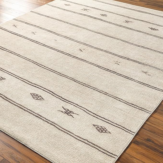 Livabliss x Becki Owens Rivi Moroccan Area Rug , 3'11" x 5'7", Ivory/Black