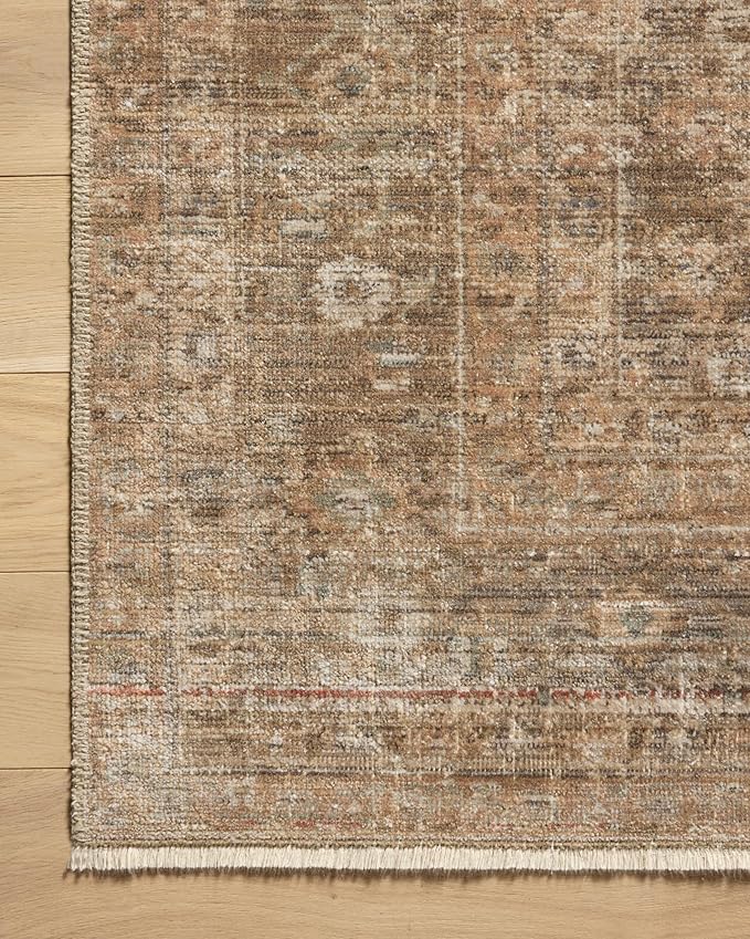 Loloi Amber Lewis Molly Collection MOL-06 Gold/Blue 2'-7" x 7'-9" Low Pile Runner Rug