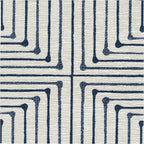 RUGGABLE x Jonathan Adler Machine Washable Modern Area Rug – Inkdrop Slate Blue 10x14, Stain-Resistant, Non-Slip – Large Rugs for Living Room, Bedroom, Hallway, Entryway & Office–with Cushioned Pad