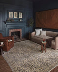 Loloi Magnolia Home by Joanna Gaines Junie Collection JUE-01 Blue/Natural 2'-7" x 10'-0", .38 Pile Height, Runner Rug